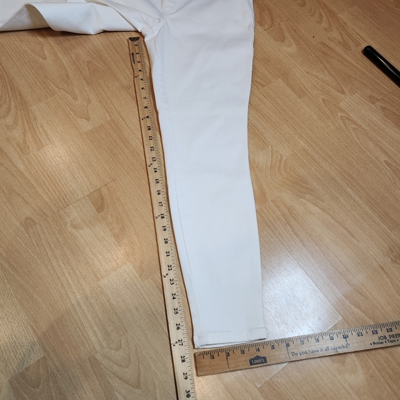 NWT Spanx SPANXshape White EveryWear Ankle Skinny Jeans Size Large Stretch Denim - Picture 11 of 16